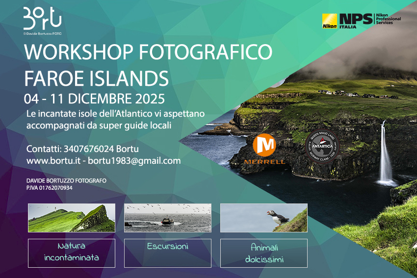 WORKSHOP FOTOGRAFICO ISOLE FAROE 04-11 DIC 2025