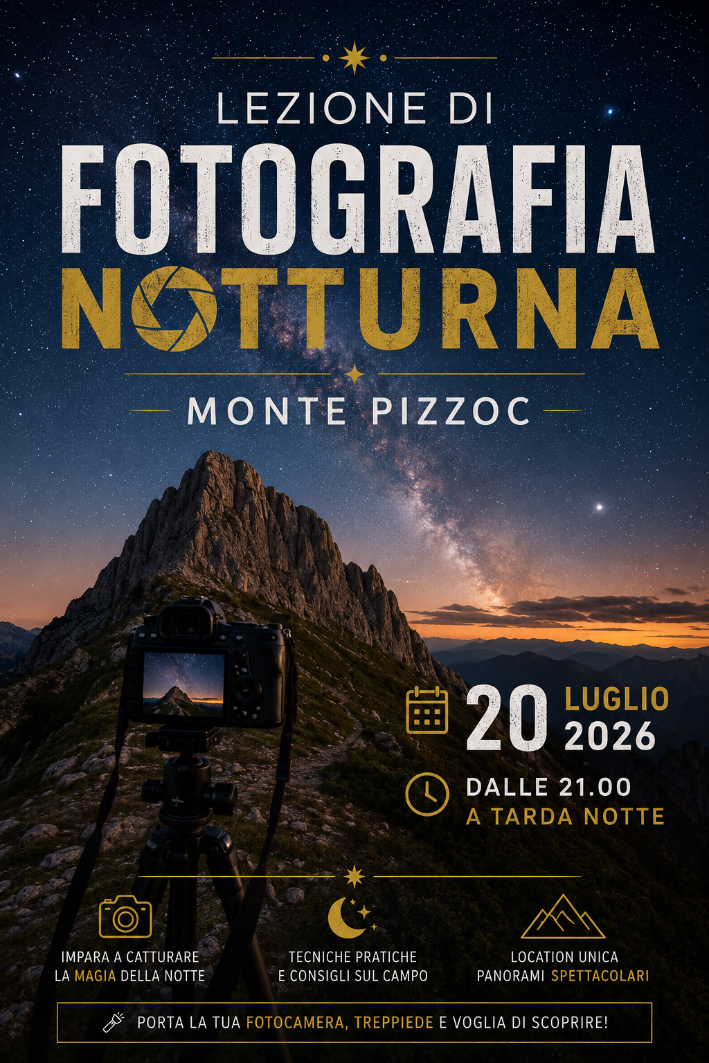 LEZIONE FOTO NOTTURNA